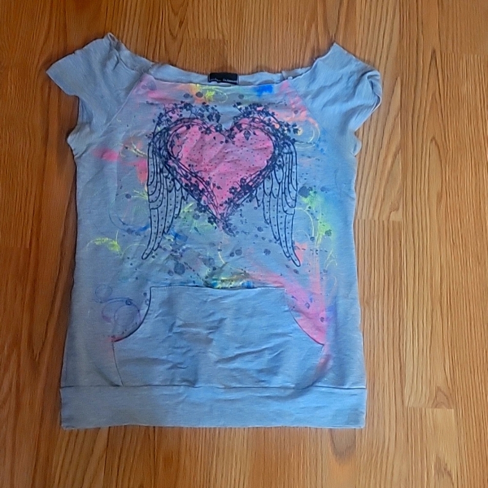 Urban behavior tie dye heart shirt